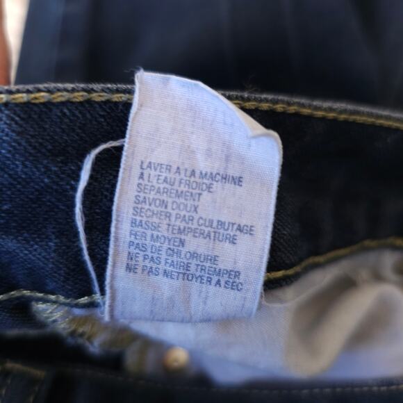 VTG 90s Y2K TOMMY HILFIGER Flare / Bellbottom Dark Wash Blue Jeans 29x30 - Picture 8 of 9